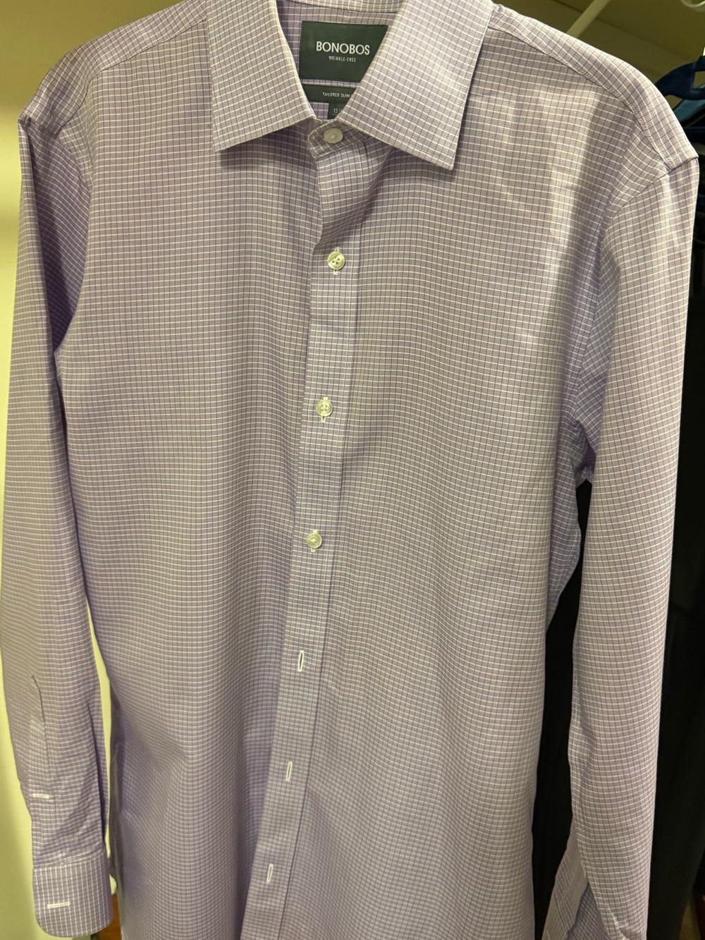 Bonobos Light Lavender Micro-Check Dress Shirt